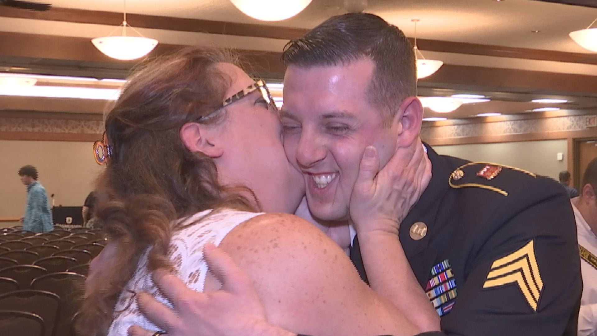 Soldier Returns Home To Surprise Mother After Year Long Deployment 6439